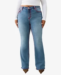 True Religion Plus Becca Mr Bootcut Sup T Flap Jeans