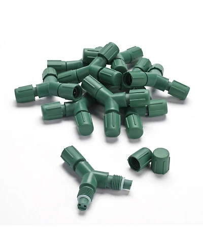 DELight 10Pcs IP65 Waterproof Wire Connectors 3 Way Y-Shape for Outdoor Lights