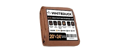 White Duck Outdoors 18 oz. Canvas Tarp 20x24
