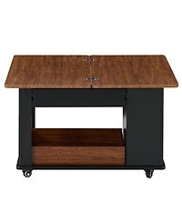 Streamdale Furniture Modern Multi-Function Coffee Side Table with Foldable
