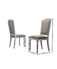 Streamdale Furniture Iris Weathered White Wood 5-Piece Dining Set