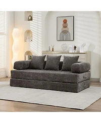 Streamdale Furniture Convertible Sleeper Sofa: Versatile, Space-Saving Chenille Fabric Sofa Bed