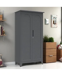 Streamdale Furniture 73" Tall Metal Tool Storage Cabinet with Ample Storage for Garage, Warehouse, Garden, Office, Bath