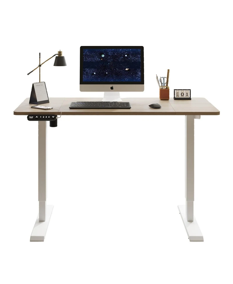 Streamdale Furniture Electric Standing Desk 55" Height Adjustable Computer Table