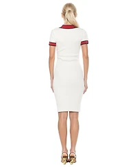 Alexia Admor Women's Otto V Neck Ribbed Knit Dress