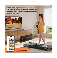 Deerrun 15.3539.37 inches Run Belt Treadmills 2.5HP 2 in 1 Led Display 0.6-5MPH 350 Lbs Weight Capacity