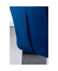 Streamdale Furniture Breni Velvet Diamond Tufted Swivel Adjustable Height Barstool