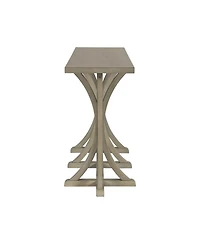 Streamdale Furniture Wooden Console Table with Oak Veneer Top - Farmhouse Entryway Table