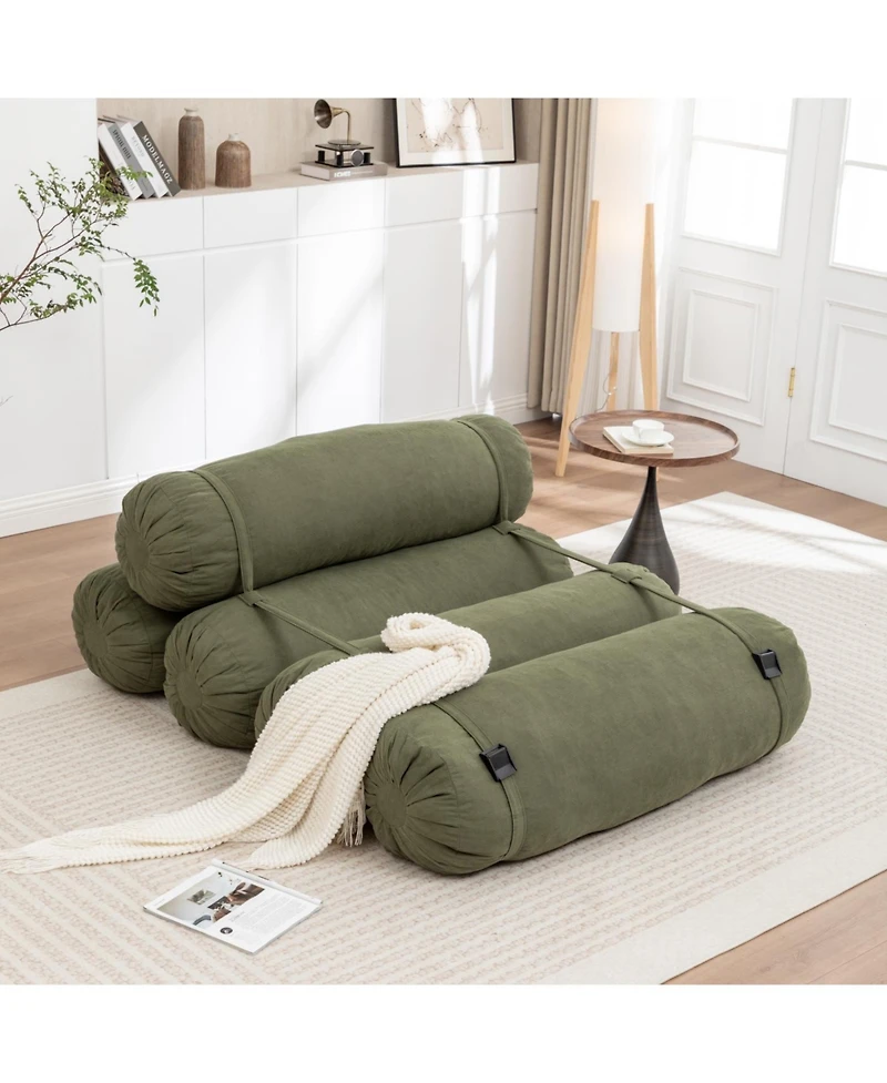 Streamdale Furniture Streamdale Adjustable Floor Sofa with Straps for Versatile Configurations