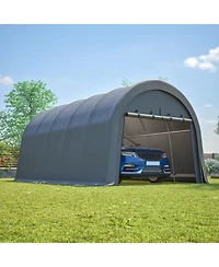 Streamdale Furniture Heavy-Duty 12x20 Ft Carport Canopy, Commercial-Grade Steel Frame Garage Shed