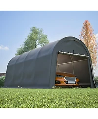 Streamdale Furniture Anti-Snow 10x20 Ft Carport, Commercial Grade Heavy Duty Portable Garage Canopy