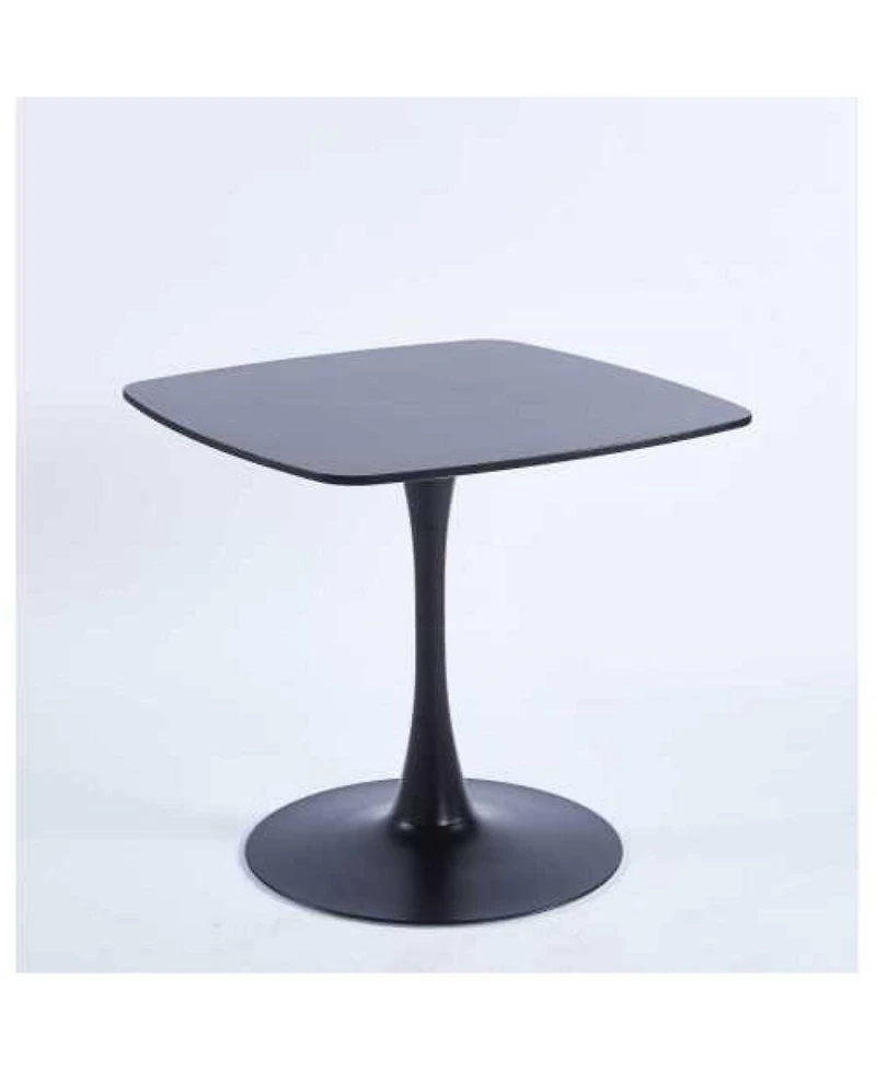 Streamdale Furniture 24" Black Square Tulip Dining Table for 2-4 People