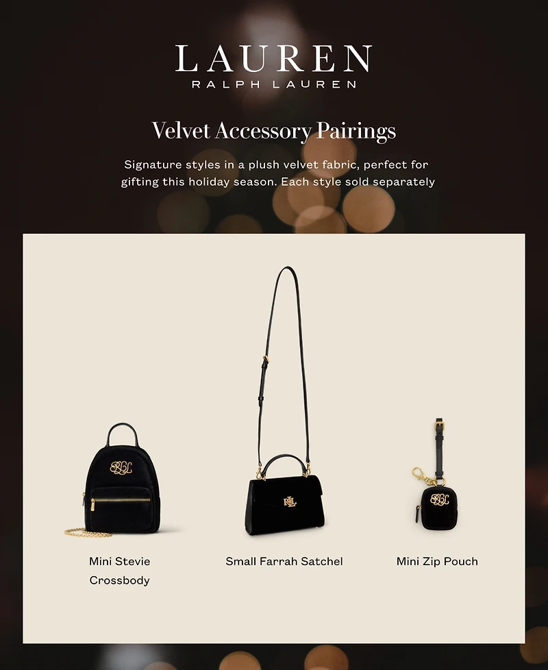 Lauren Ralph Women's Stevie Mini Crossbody Bag