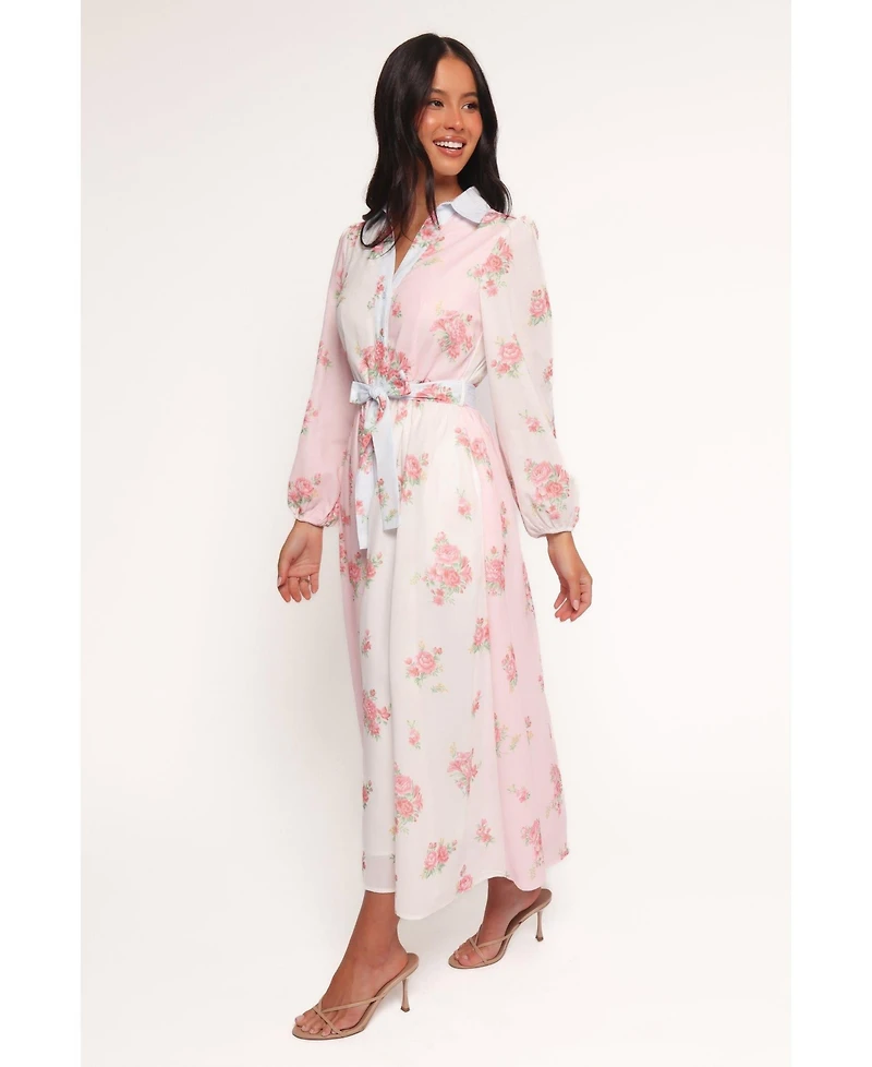 Petal and Pup Women's Juni Button Up Maxi Dress