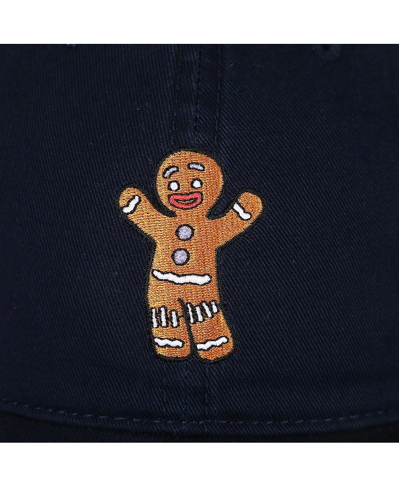 Shrek Men's Embroidered Gingy Navy Unstructured Baseball Cap