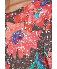 Warehouse Women's Sequin Column Midi Dress