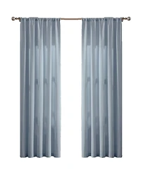 Cannon Percale 200 Thread Count Solid 100% Cotton Drape Pair 2 Piece Window Curtain