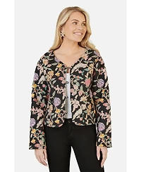 Yumi Women's Reversible Cotton Quilted Jacket