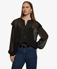 Sanctuary Women's Nostalgia Embroidered Top