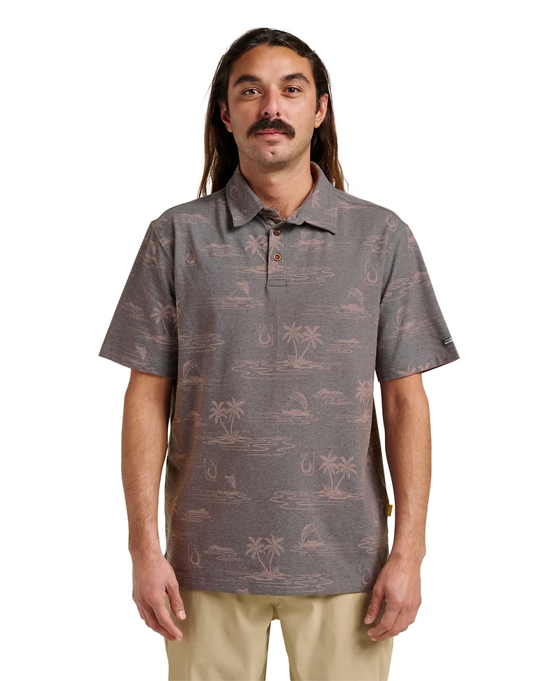 Quiksilver Waterman Men's Island Daze Polo Shirt