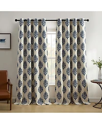Elrene Home Fashions Navara Medallion Room Darkening Window Curtain