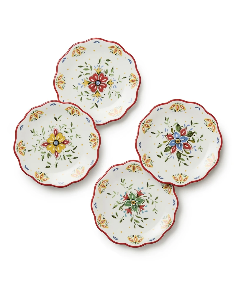 Certified International Provence Canape Plates, Set of 4