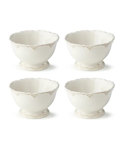 Certified International Heritage Scroll Cereal Bowls, Set of 4, Service For 4