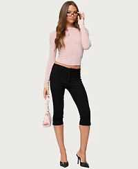 Edikted Women's Embry Boat Neck Raglan Top