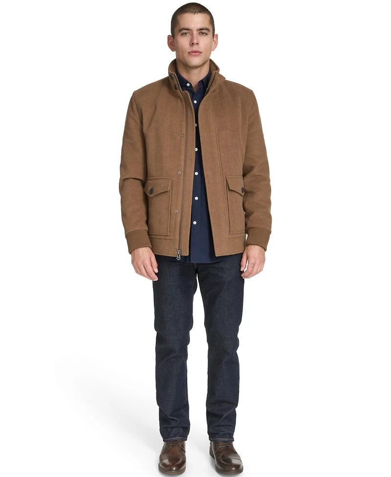 Cole Haan Men's Stand-Collar Long-Sleeve Bomber Jacket