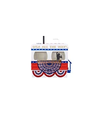 Lionel Patriotic Plug-Expand-Play Mobile Home Trailer O Gauge Model Train Accessory