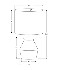 Monarch Specialties Lighting 17" Ceramic Table Lamp