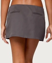 Edikted Women's Kezi Mixed Pattern Tailored Mini Skirt