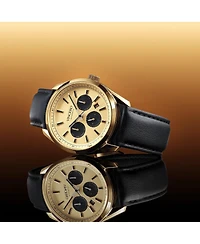 Vincero Mens Quartz Watch Apex Golden Panda 42mm