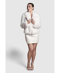Coast Women's Occasion Short Faux Fur Coat