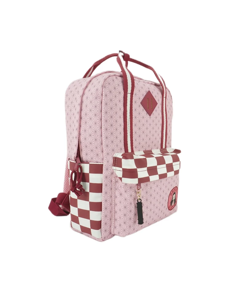 Demon Slayer Logo Cotton Canvas Women's Pink Mini Backpack