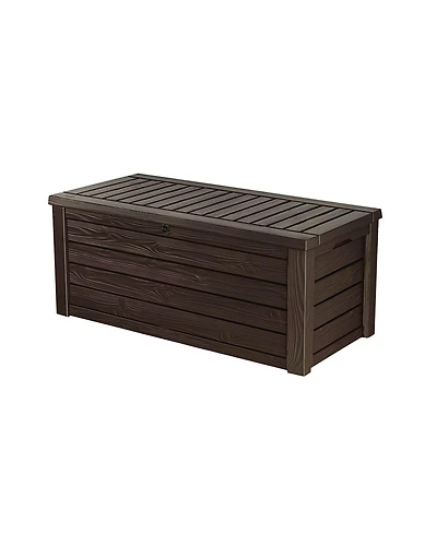 Keter Westwood 150 Gallon Plastic Outdoor Furniture Storage Deck Box