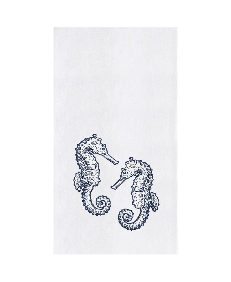 C&F Home Seahorses Kitchen and Bathroom Embroidered Hand Towel