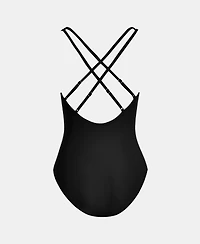 Cupshe Women's Mesh Tummy Control Back Crisscross One Piece Swimsuit