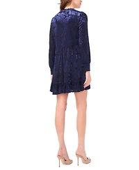 Msk Women's Long-Sleeve Babydoll Dress