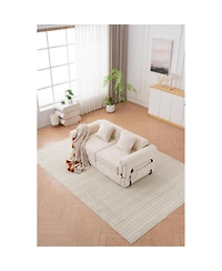 Streamdale Furniture Free combination sofa, reclining, ultra-comfortable double modular sofa, beige