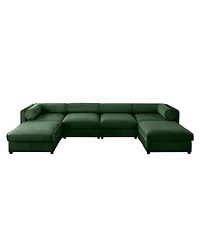 Streamdale Modular Sectional Sofa with Storage, Extra Large U Shaped Green Couch