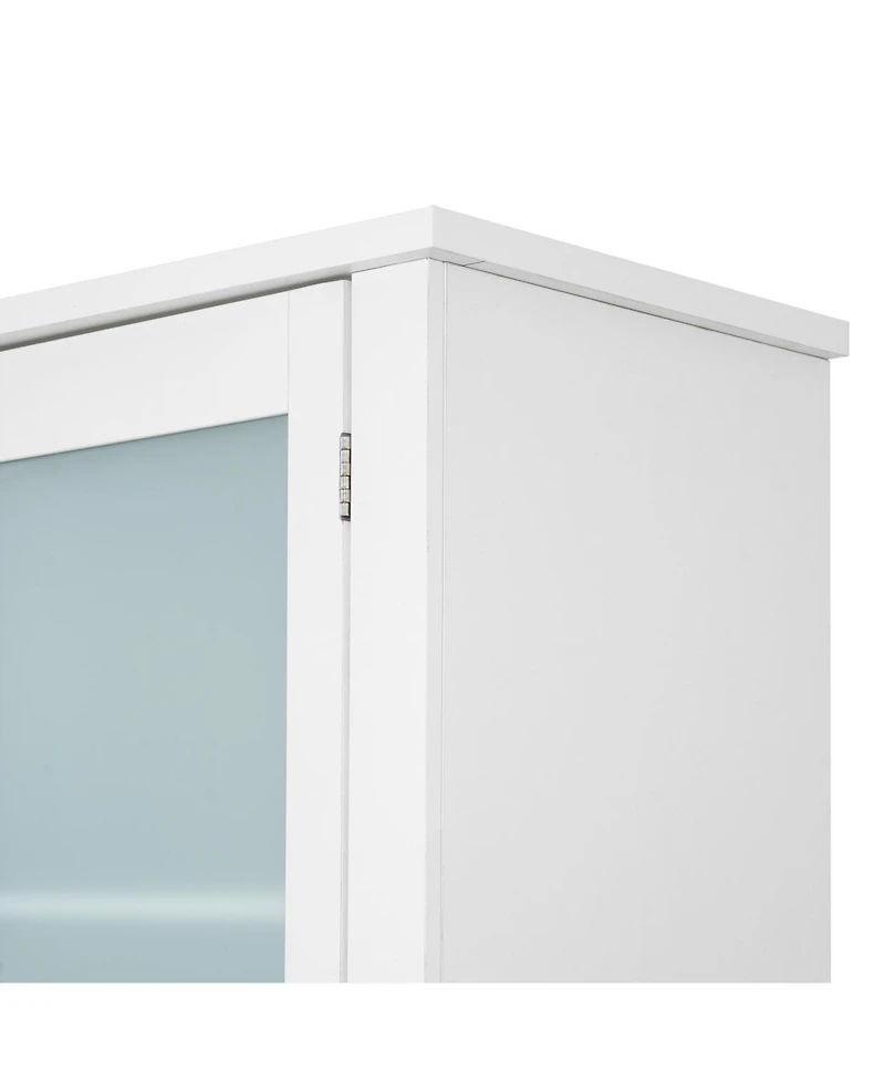 Streamdale Traditional Buffet with Hutch, Large Kitchen Pantry Storage Cabinet, Blue