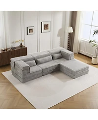 Streamdale Furniture Streamdale Compression Sofa, Convertible Floor Sofa Bed, Sofa