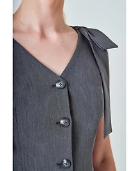 endless rose Women's Bow-Tie Strap Vest