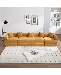 Streamdale Furniture Streamdale Convertible Folding Sofa Bed with Pillow Back Handrail