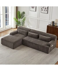 Streamdale Furniture Streamdale Chenille L-Shape Luxury Sectional Sofa