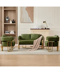 Streamdale Furniture Modern decorative chair with gold legs for living room, office, and more