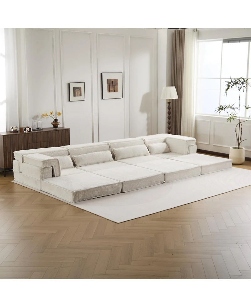 Streamdale Furniture Compression Sofa, Convertible Floor Sofa Bed