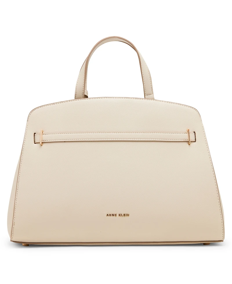 Anne Klein Large Belted Satchel with Convertible Strap