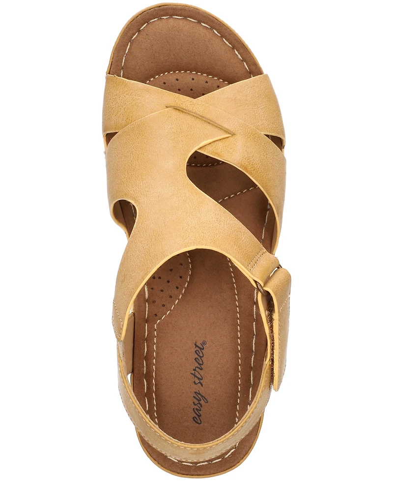 Easy Street Women's Lani Wedge Sandals